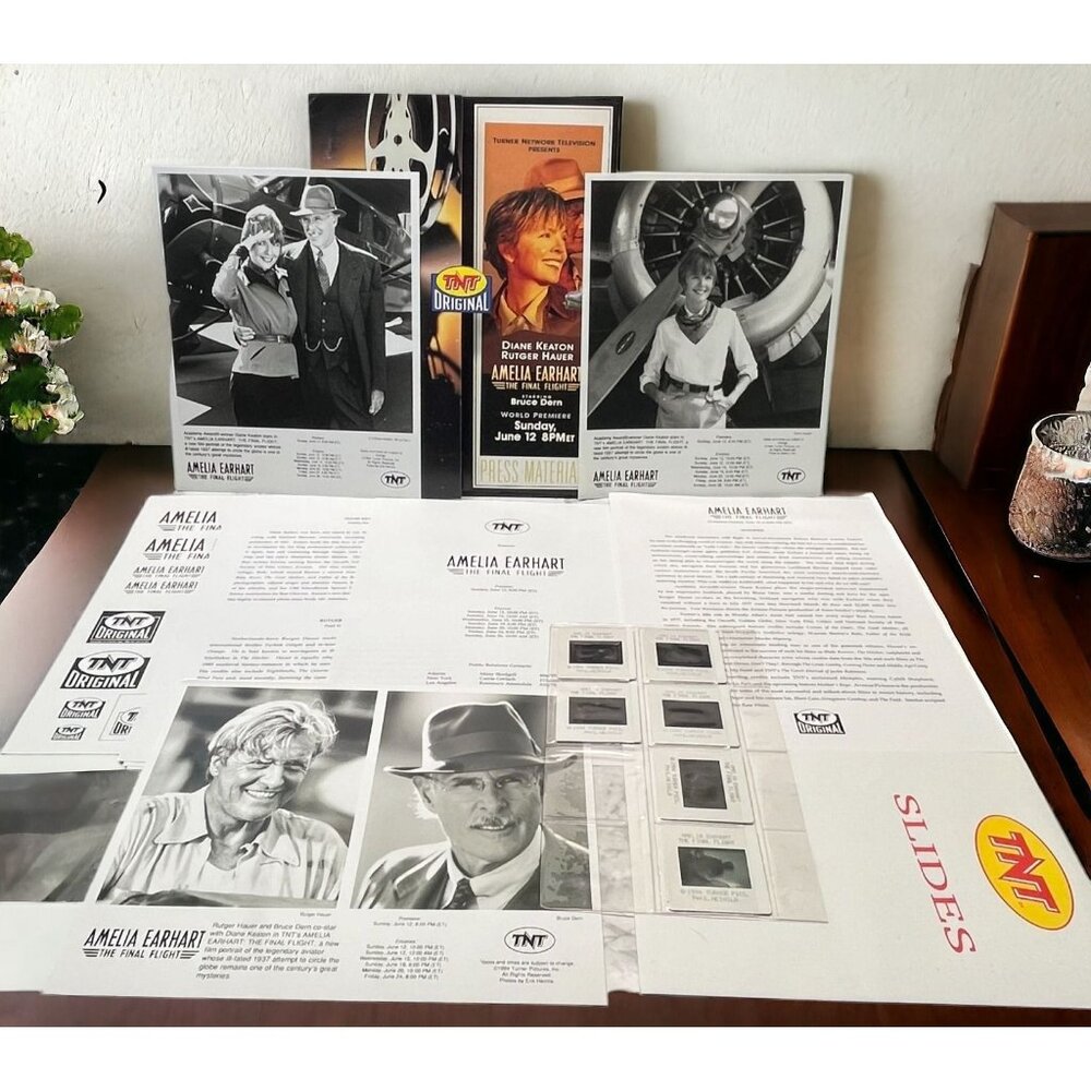 TNT Movie Press Kit Amelia Earhart The Final Flight Rutger Hauer Diane Keaton